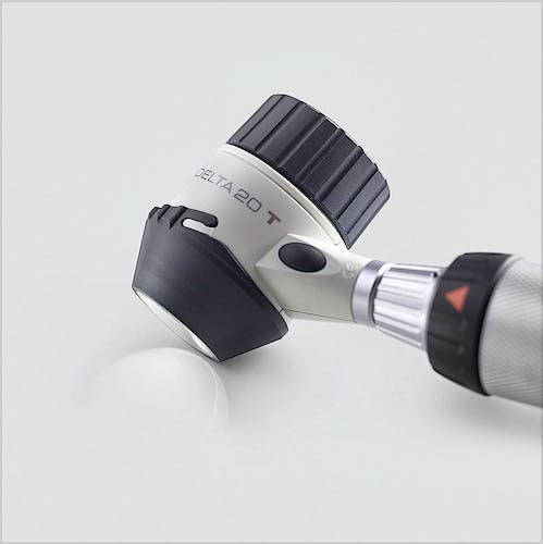 Equipo Heine DELTA 20 T con BETA L / NT 300, incluye el cabezal de dermatoscopio DELTA 20 T, disco de contacto con escala, mango recarg BETA L, Li-ion