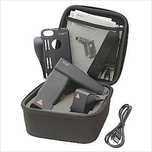 Funduscopio Heine IC2 Set/6 para Captura de Imágenes del Fondo del Ojo, C/carcasa-Adaptador para Iphone 6/6s
