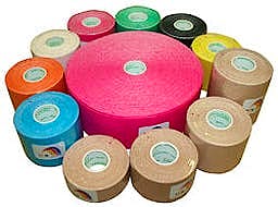 Temtex Kinesiology Tape: Caja de 12 Rollos de 5 m. x 2,5 cm., Color Beige