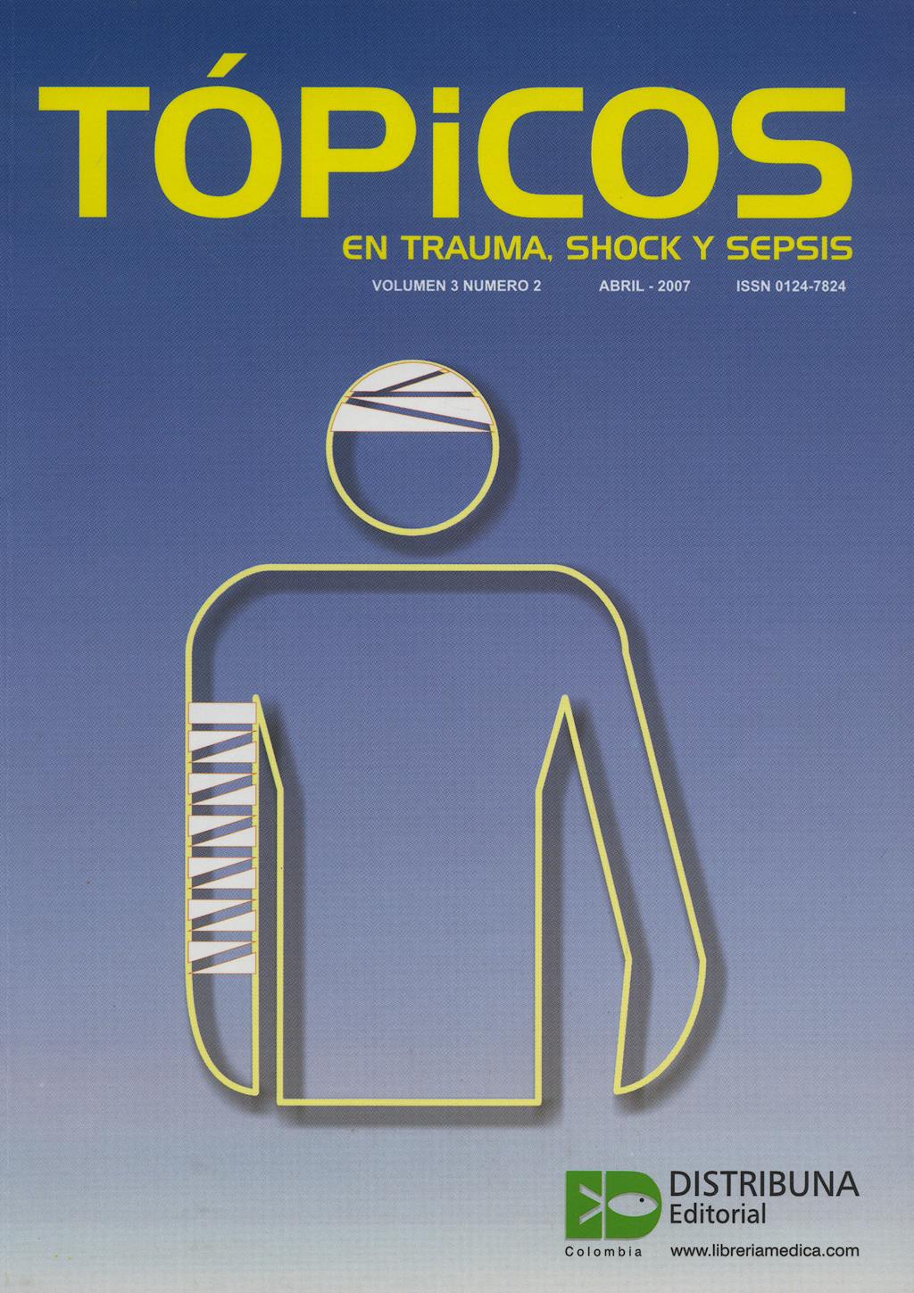 Portada del libro 9783629020253 Topicos en Trauma, Shock y Sepsis