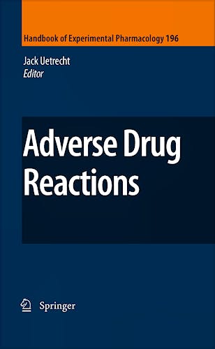 Portada del libro 9783642006623 Adverse Drug Reactions (Series: Handbook of Experimental Pharmacology, Vol. 196)