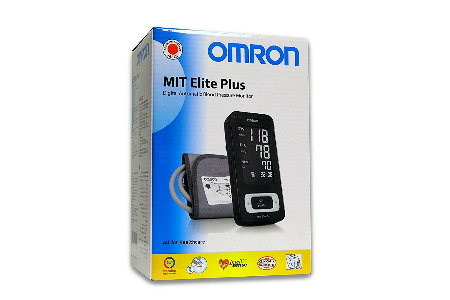 Tensiómetro de Brazo OMRON Mit Elite Plus Color Blanco