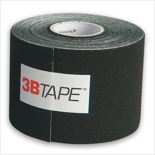 3B Tape Negro Kinesiology Tape, Rollo de 5 cm. x 5 m.
