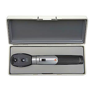 Oftalmoscopio Heine Mini 3000 LED, con Mango a Pilas y Estuche Rígido