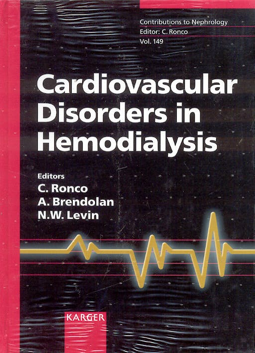 Portada del libro 9783805579384 Cardiovascular Disorders in Hemodialysis