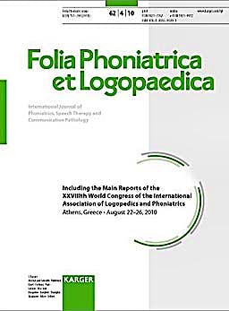 Portada del libro 9783805595391 International Association of Logopedics and Phoniatrics (Folia Phoniatrica Et Logopaedica, Vol. 62 Nº 4)