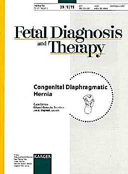 Portada del libro 9783805597036 Congenital Diaphragmatic Hernia. Special Issue: Fetal Diagnosis and Therapy 2011, Vol. 29, No. 1