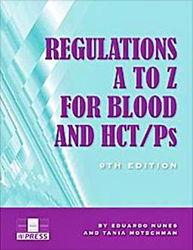 Portada del libro 9783805597180 Regulations a to Z for Blood and Hct/ps