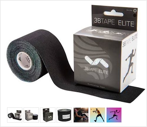 3B Tape Elite Negro, Rollo de 5 cm. x 5 m.