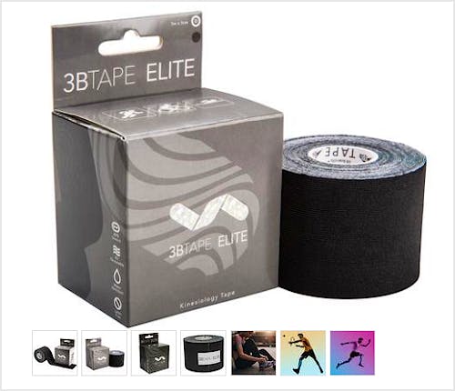 3B Tape Elite Negro, Rollo de 5 cm. x 5 m.