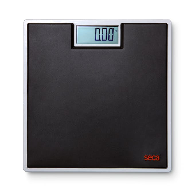 Báscula Electrónica de Suelo SECA Mod. 803 "Clara" Color Negro, Capacidad 150 kg., División 100 g., Alimentación a Pilas