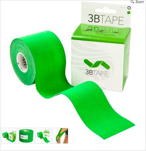3B Tape Verde Kinesiology Tape, Rollo de 5 cm. x 5 m.
