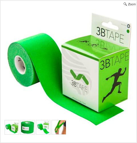 3B Tape Verde Kinesiology Tape, Rollo de 5 cm. x 5 m.