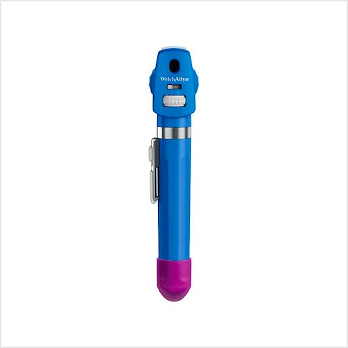 Set Oftalmoscopio-Otoscopio WELCH ALLYN Pocket Plus LED, Color Azul