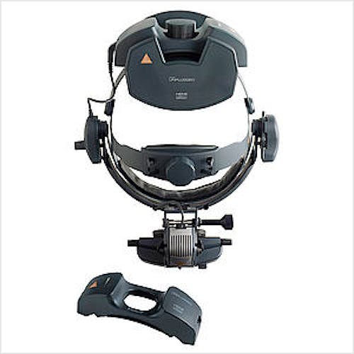 Oftalmoscopio Heine Indirecto Omega500 Kit 6 con HC 50 L, Cargador de Pared EN 50 UNPLUGGED, 2x mPack UNPLUGGED