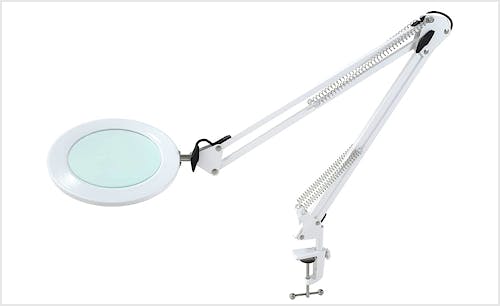 Lámpara Beyamz de Aumento-105 mm 5 dioptrías 3 Modos de Color-10 Niveles Regulables-750 LM Luces con 72 LED-90 cm de Radio de Trabajo-conexión USB