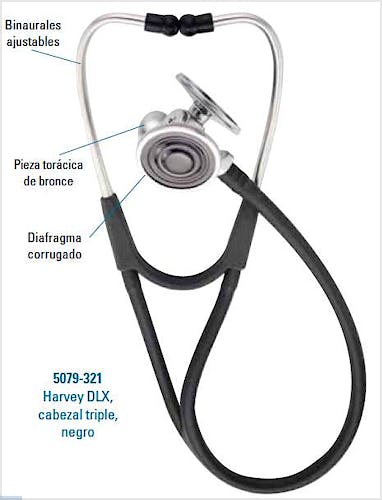 Fonendoscopio Welch Allyn Harvey Dlx, Triple Cabeza, 62,5 Cm, Azul Marino