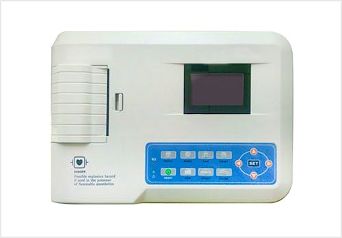 Electrocardiógrafo Portátil de 3 canales con Impresora térmica ECG300G -  Logarsalud