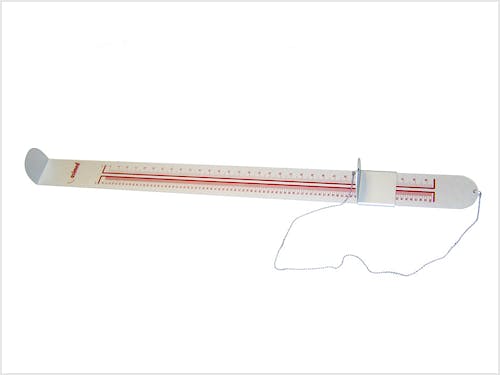 Tallímetro Pediátrico ASIMED T101, Fabricado en Aluminio, Escala 20-100 cm., División 0,1 cm.
