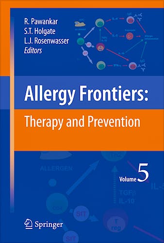 Portada del libro 9784431993612 Allergy Frontiers, Vol. 5: Therapy and Prevention