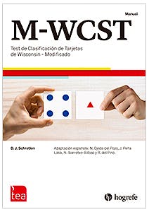 Portada del libro 9784800299024 M-WCST. Test de Clasificación de Tarjetas de Wisconsin Modificado. Juego completo (Manual, Kit Corrección 25 Usos, Tarjetas)