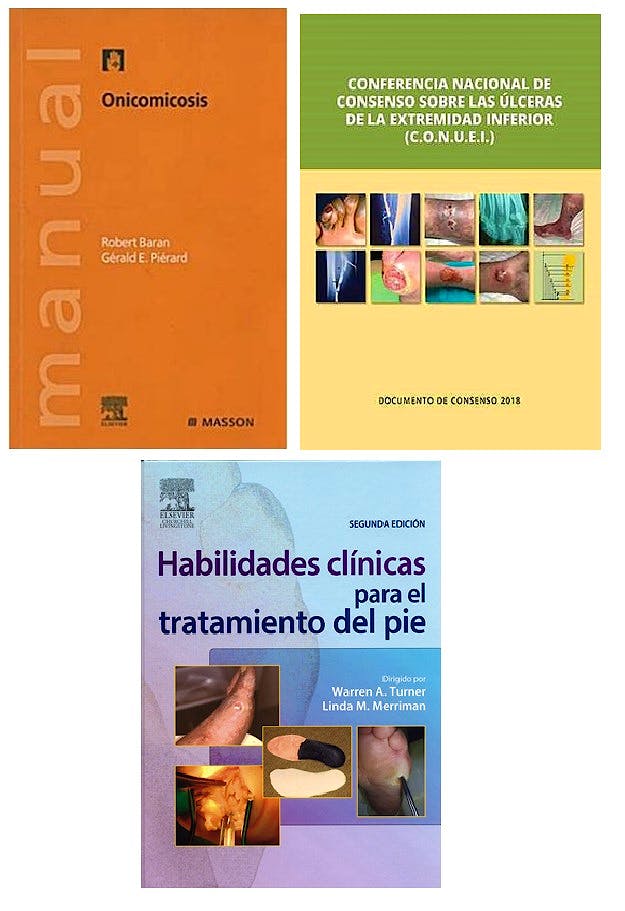 Portada del libro 9785519570411 Habilidades Clínicas Tratamiento del Pie + Onicomicosis + Consenso Úlceras Extremidad Inferior (Pack Oferta)