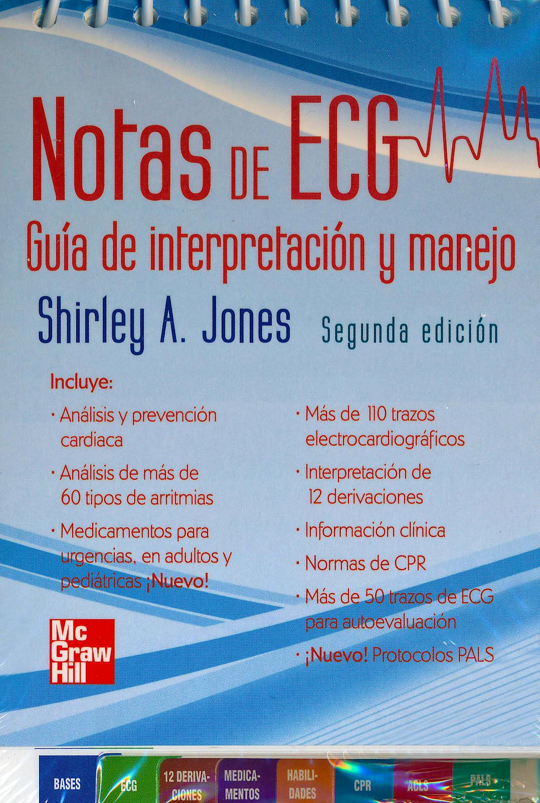 Portada del libro 9786071506672 Notas de Ecg. Guia de Interpretacion y Manejo