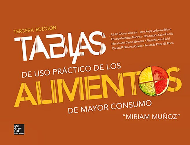 Portada del libro 9786071509697 Tablas de Uso Practico de los Alimentos de Mayor Consumo