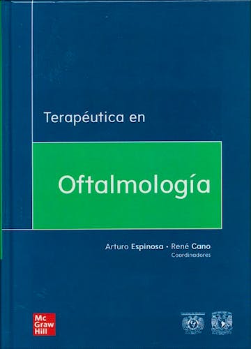 Portada del libro 9786073015684 Terapéutica en Oftalmología