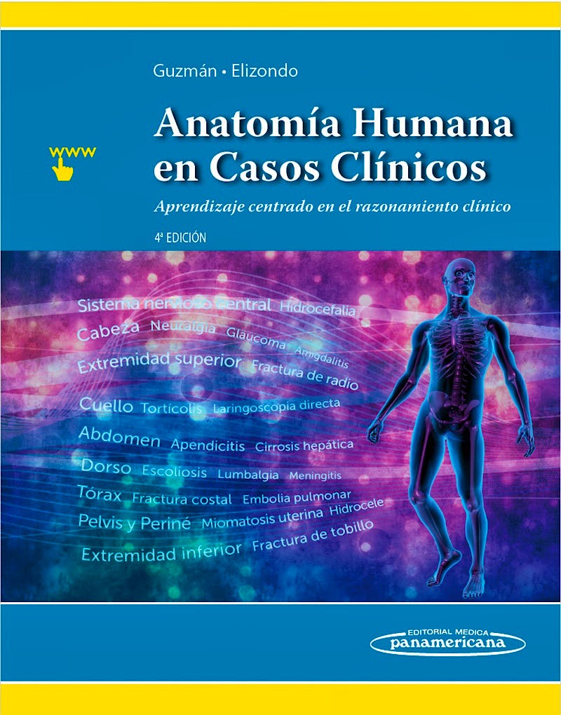 Portada del libro 9786078546169 Anatomía Humana en Casos Clínicos. Aprendizaje Centrado en el Razonamiento Clínico + Acceso Online