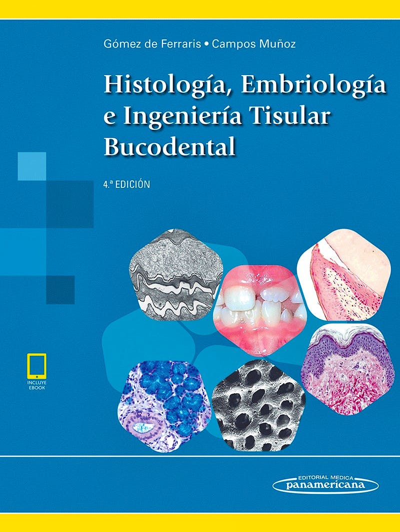 Portada del libro 9786078546244 Histología, Embriología e Ingeniería Tisular Bucodental