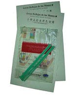 Láminas Areas Reflejas de las Manos (Set de 2 Láminas, 50 x 86 cm.), Español-Chino, con Varillas de Sujeción Incluidas