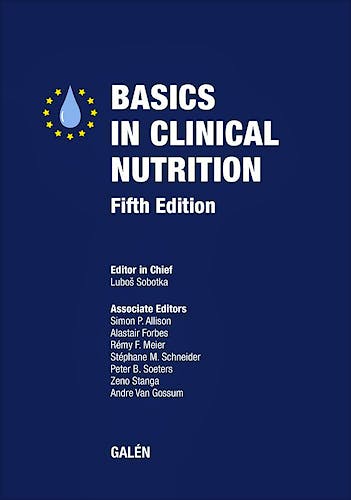 Portada del libro 9788074924279 Basics in Clinical Nutrition (Espen Blue Book European Society for Clinical Nutrition)