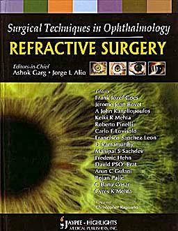 Portada del libro 9788184487770 Surgical Techniques in Ophthalmology. Refractive Surgery