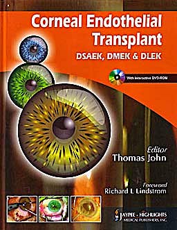 Portada del libro 9788184487923 Corneal Endothelial Transplant Dsaek, Dmek & Dlek + Dvd
