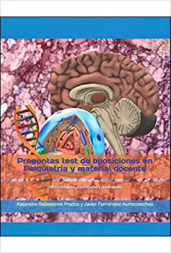 Portada del libro 9788409122684 Preguntas Test de Oposiciones en Psiquiatría y Material Docente