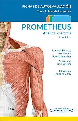 Portada del libro 9788411060370 PROMETHEUS Atlas de Anatomía. Fichas de Autoevaluación, Tomo 1: Anatomía General y Aparato Locomotor