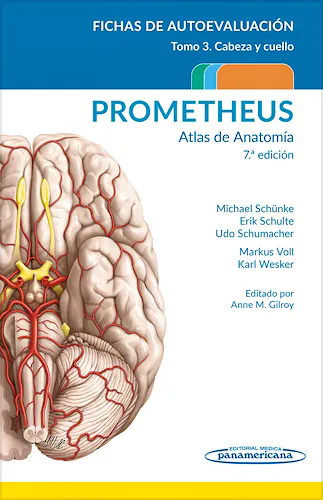 Portada del libro 9788411060394 PROMETHEUS Atlas de Anatomía. Fichas de Autoevaluación, Tomo 3: Cabeza y Cuello