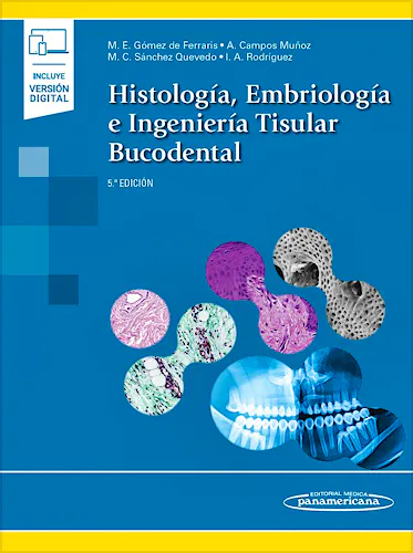 Portada del libro 9788411063241 Histología, Embriología e Ingeniería Tisular Bucodental