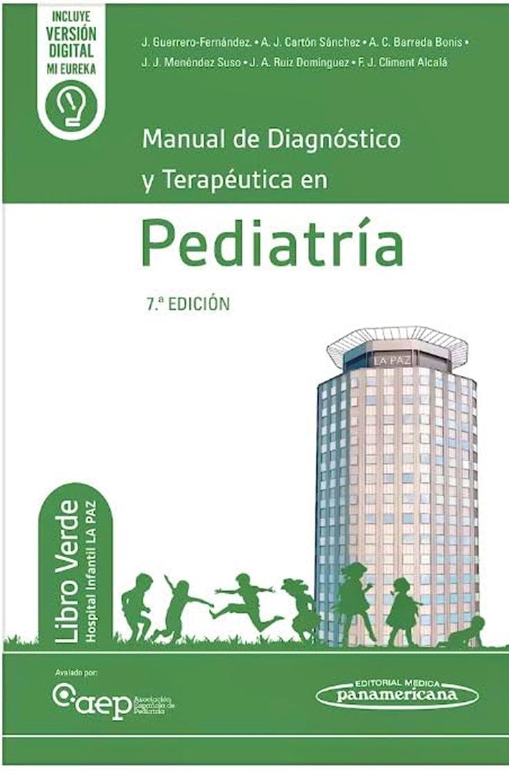 Portada del libro 9788411063708 Manual de Diagnóstico y Terapéutica en Pediatría (LIBRO VERDE Hospital Infantil La Paz)