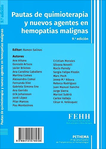 Portada del libro 9788412578058 Pautas de Quimioterapia y Nuevos Agentes en Hemopatías Malignas