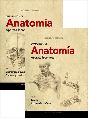 Portada del libro 9788413401874 Cuadernos de Anatomía. Aparato Locomotor (2 Vols.)