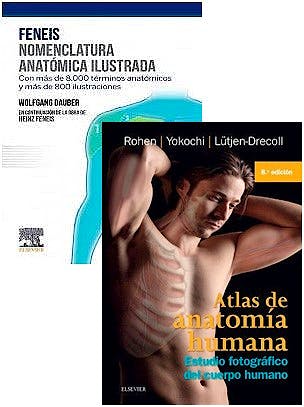 Portada del libro 9788413821368 Lote Feneis Nomenclatura Anatómica Ilustrada + Atlas de Anatomía Humana. Estudio Fotográfico del Cuerpo Humano