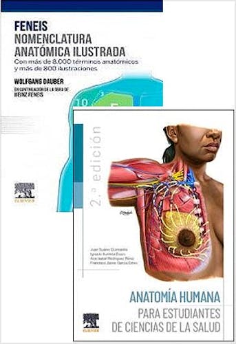 Portada del libro 9788413821382 Lote Pack FENEIS Nomenclatura Anatómica Ilustrada + Anatomía Humana para Estudiantes de Ciencias de la Salud