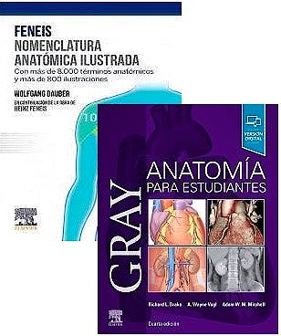 Portada del libro 9788413821399 Lote GRAY Anatomía para Estudiantes + FENEIS Nomenclatura Anatómica Ilustrada