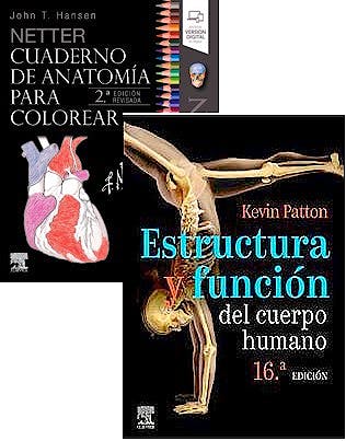 Portada del libro 9788413821436 Lote NETTER Cuaderno de Anatomía para Colorear + Estructura y Función del Cuerpo Humano