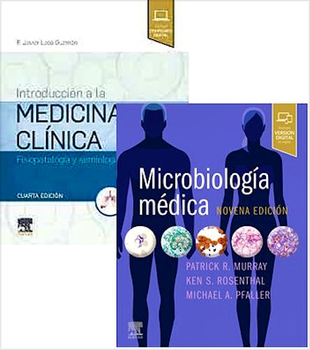 Portada del libro 9788413821566 Lote Pack LASO Introducción a la Medicina Clínica + MURRAY Microbiología Médica