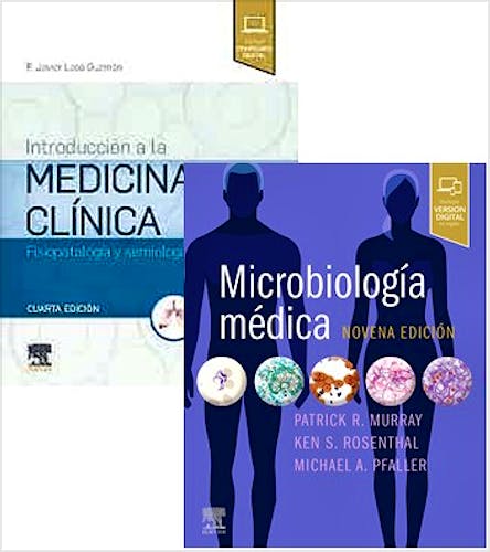 Portada del libro 9788413821566 Lote LASO Introducción a la Medicina Clínica + MURRAY Microbiología Médica