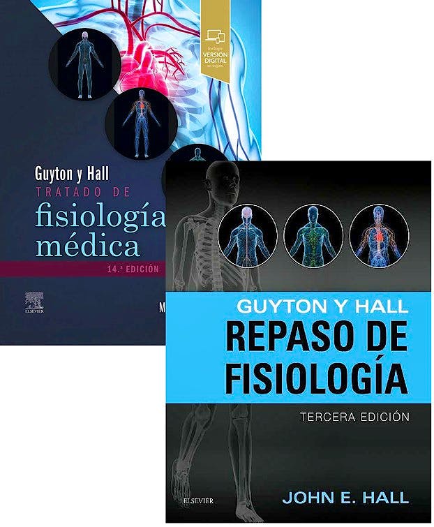 Portada del libro 9788413821924 Lote Guyton y Hall Tratado de Fisiología Médica + Guyton y Hall Repaso de Fisiología