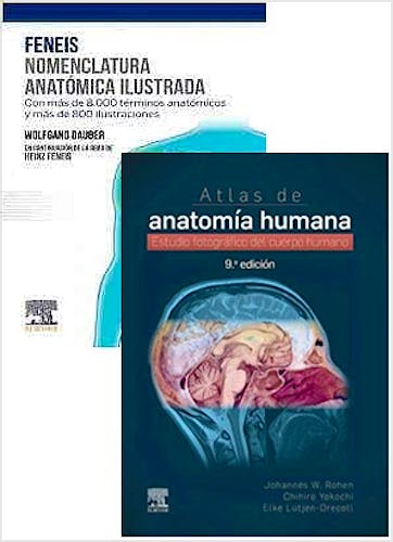 Portada del libro 9788413822570 Lote FENEIS Nomenclatura Anatómica Ilustrada + ROHEN Atlas de Anatomía Humana
